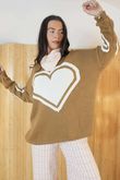 Beatrix Heart Slouch Knit Camel